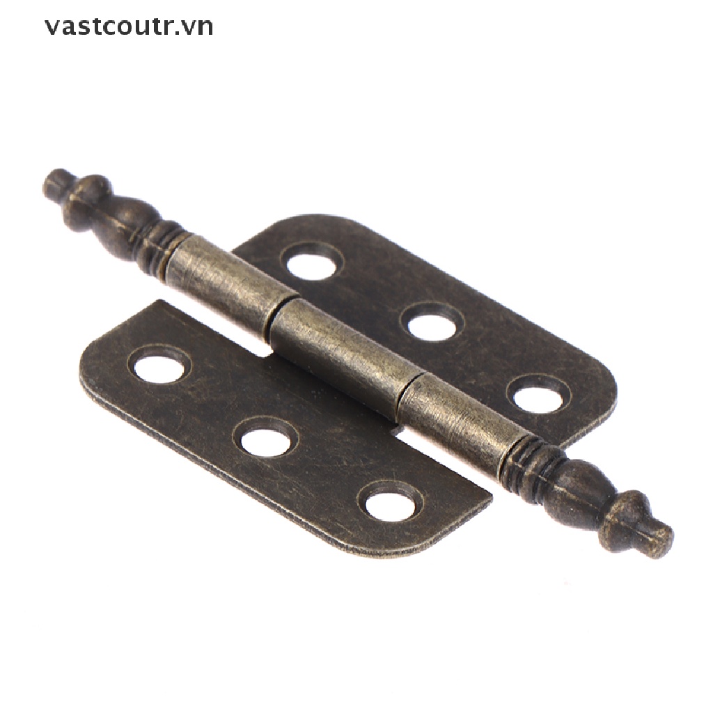 Set 2 Bản Lề 6 Lỗ Bằng Đồng Cổ Điển Cho Đồ Nội Thất Tủ