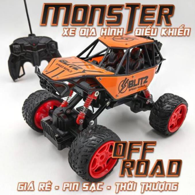 Xe địa hình điều khiển giá rẻ pin sạc Monster