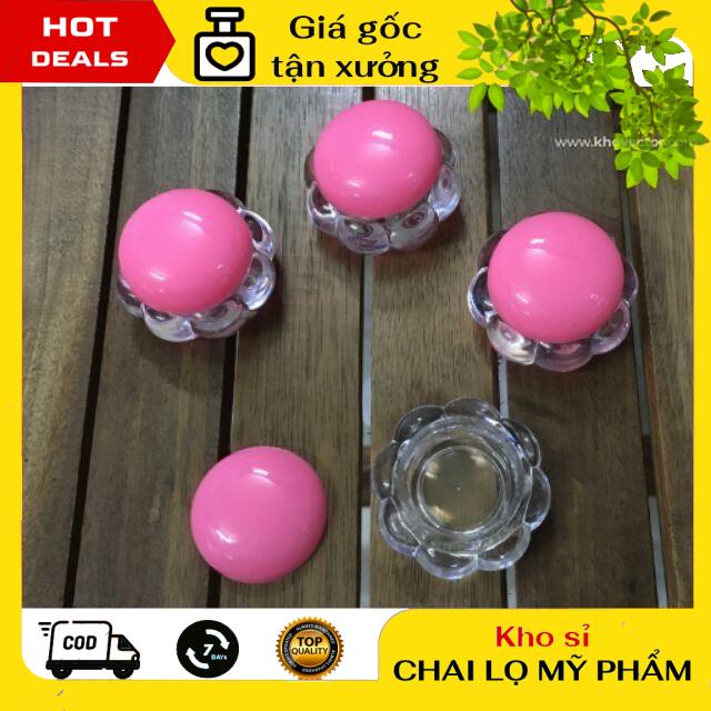Hủ chiết mỹ phẩm bông mai 5g / hủ hoa đào , phụ kiện du lịch
