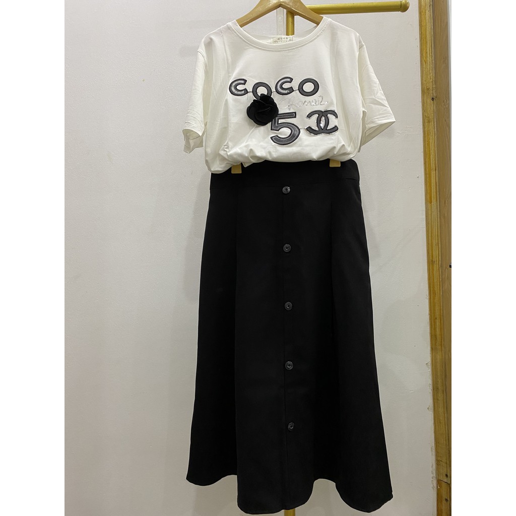 Bigsize - Chân váy bigsize dáng dài tôn dáng MS166 | BigBuy360 - bigbuy360.vn