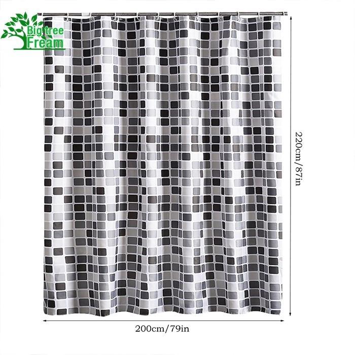 Rèm phòng tắm chống thấm nước in họa tiết
