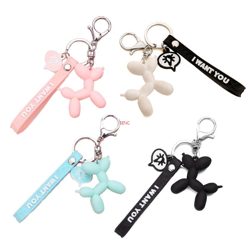 Móc Khóa Hình Chú Chó Bong Bóng Dễ Thương