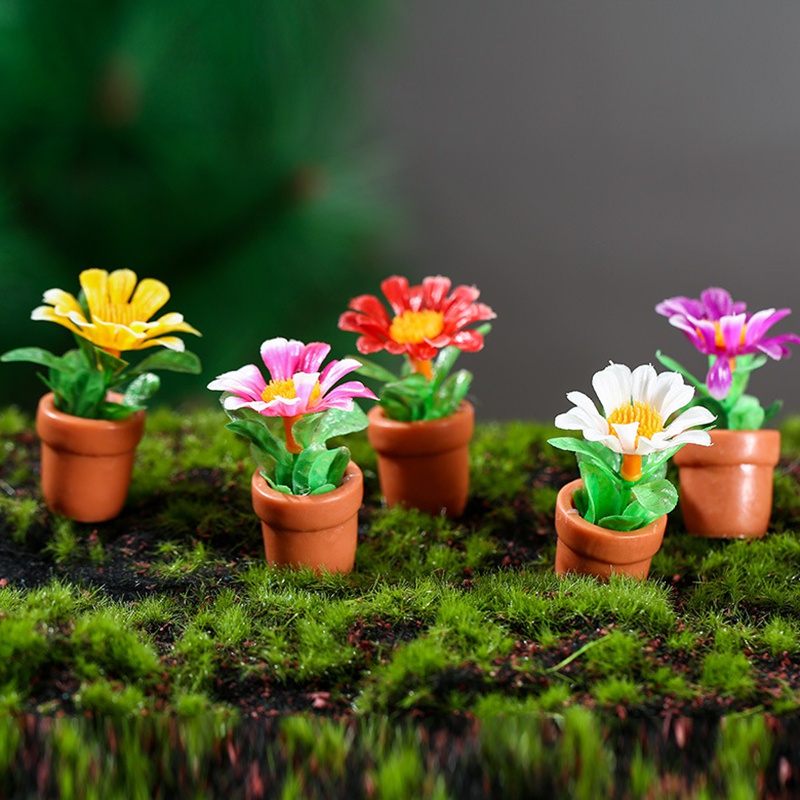 1 Mô Hình Cây Bonsai Bằng Nhựa Resin Mini Trang Trí Tiểu Cảnh/Nhà Búp Bê