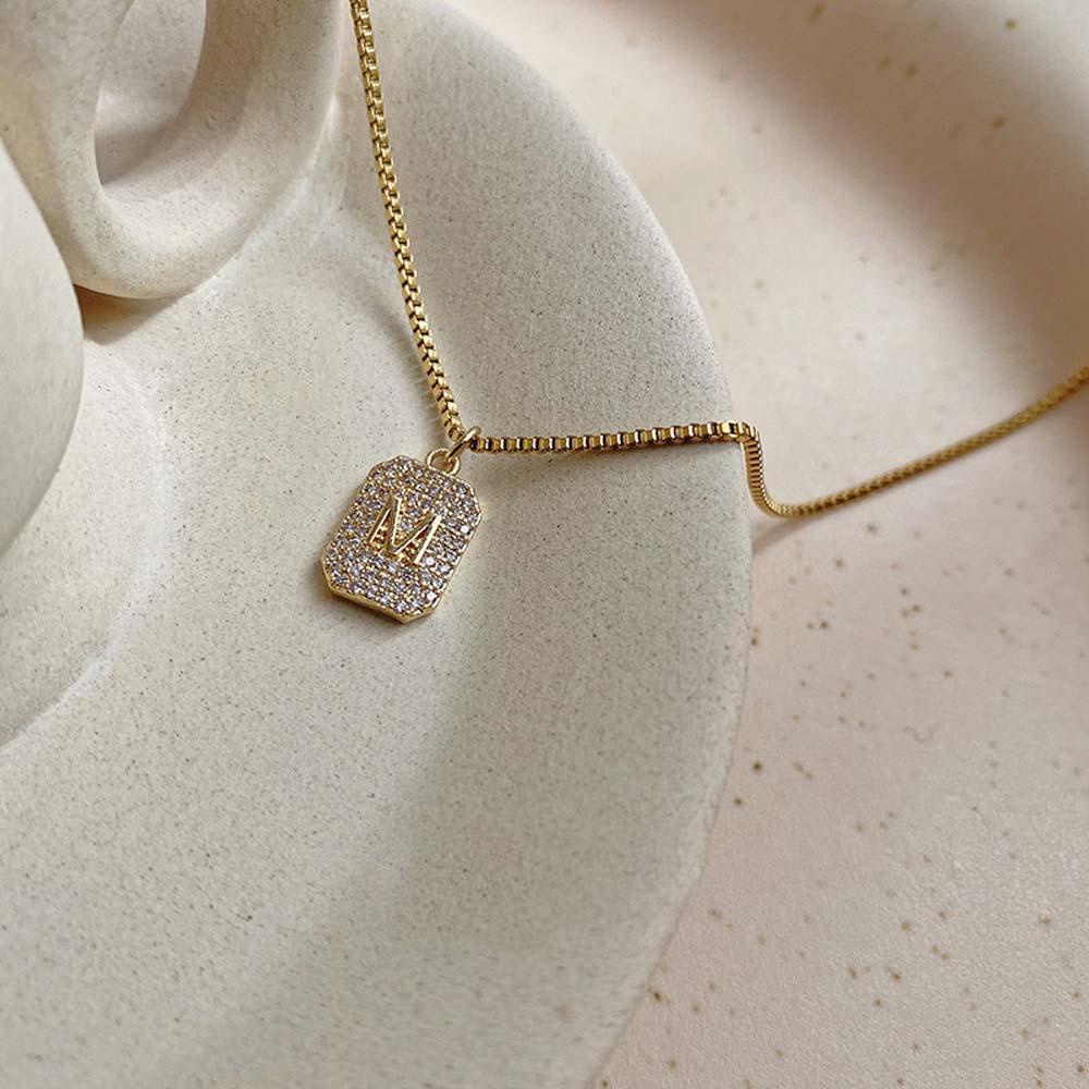 Epoch Vòng cổ Mặt Chữ M Thời Trang Dành Cho Nữ|Mặt Vòng cổ Thời Trang Xinh Xắn Cho Nữ