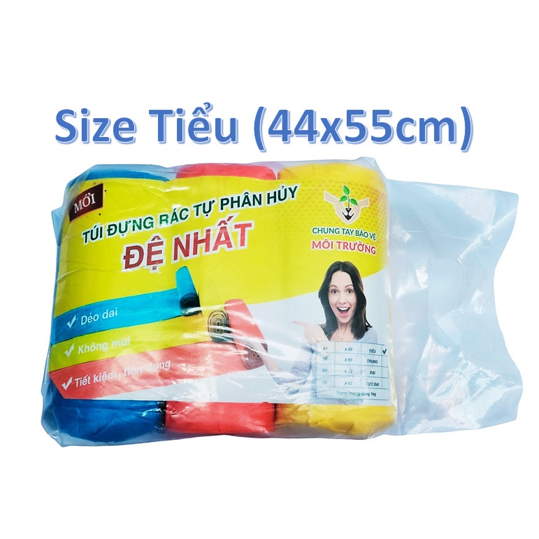 Túi Đựng Rác Màu 1kg Tự Hủy