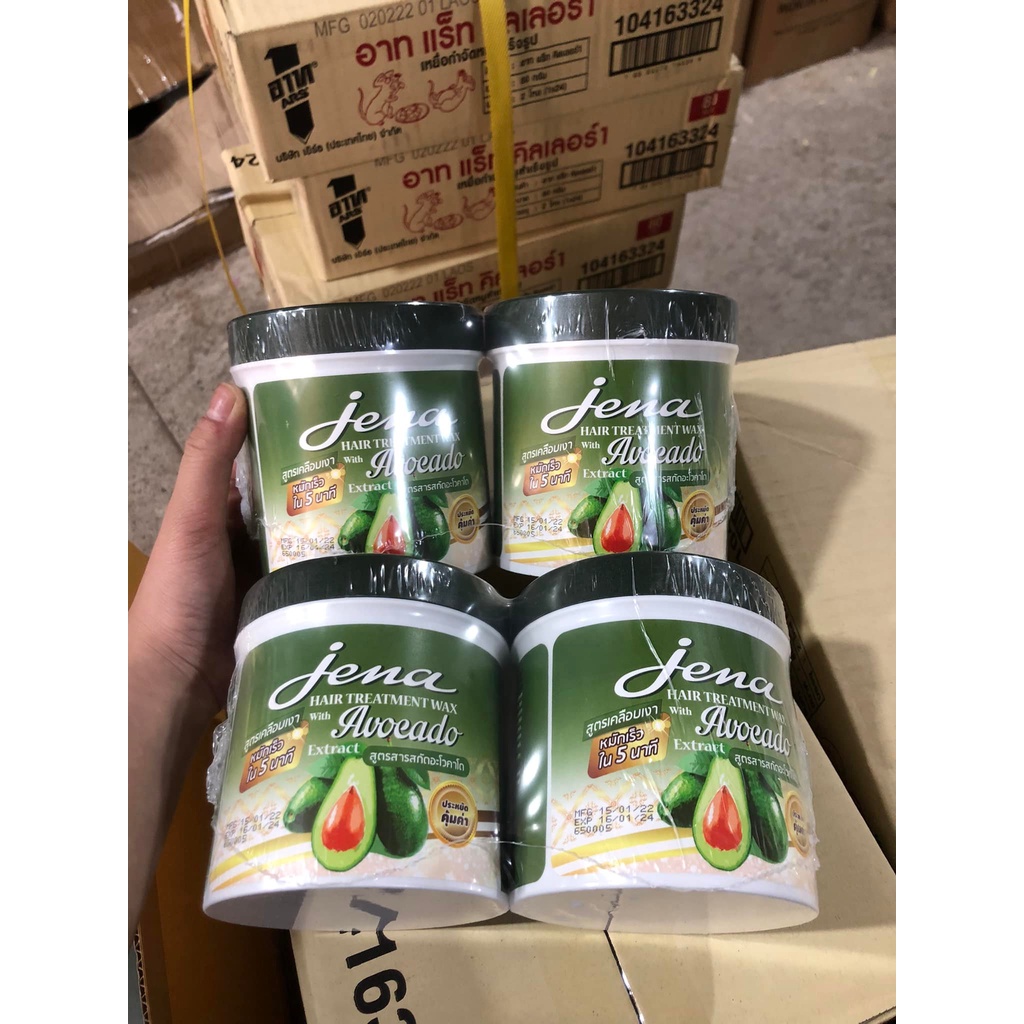HŨ 500ML KEM Ủ TÓC BƠ JENA THÁI LAN SIÊU MỀM MƯỢT