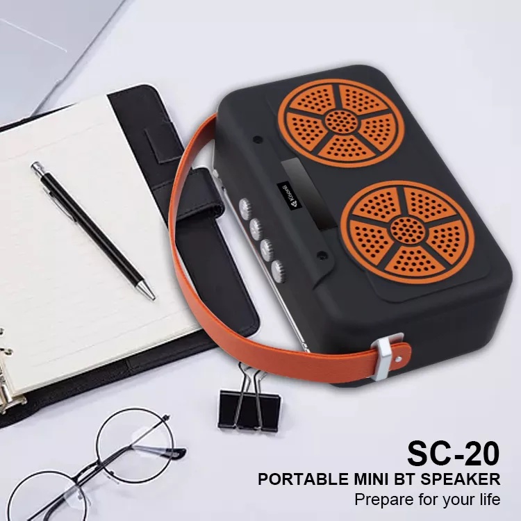 Loa bluetooth stereo Kisonli SC-20 siêu trâu - hỗ trợ FM/ AUX/ TF/ USB (nhiều màu) Nhất Tín Computer