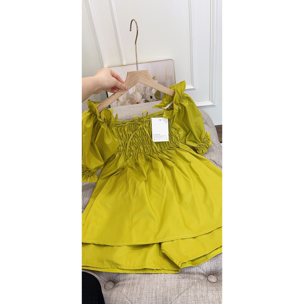 Set đồ nữ cá tính, set quần sóc áo quây đi chơi sang chảnh mùa hè đẹp 8A00008 JKR | BigBuy360 - bigbuy360.vn