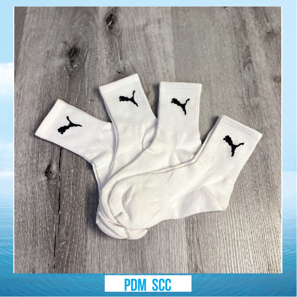 COMBO 5 TẶNG 1 Tất Puma dệt kim,vớ dệt kim,thời trang, thể thao, bóng đá,nam nữ,Nike,Champion,Jordan,Adidas,Mizuno