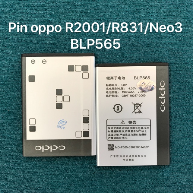 Pin oppo Neo 3 / R2001 / R831 zin : BLP565