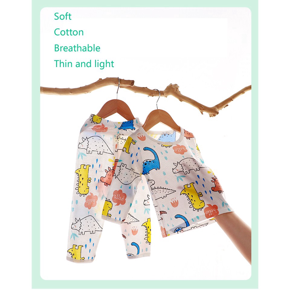 Kids fashion Cotton pajamas Cool and comfortable Air-conditioned clothing