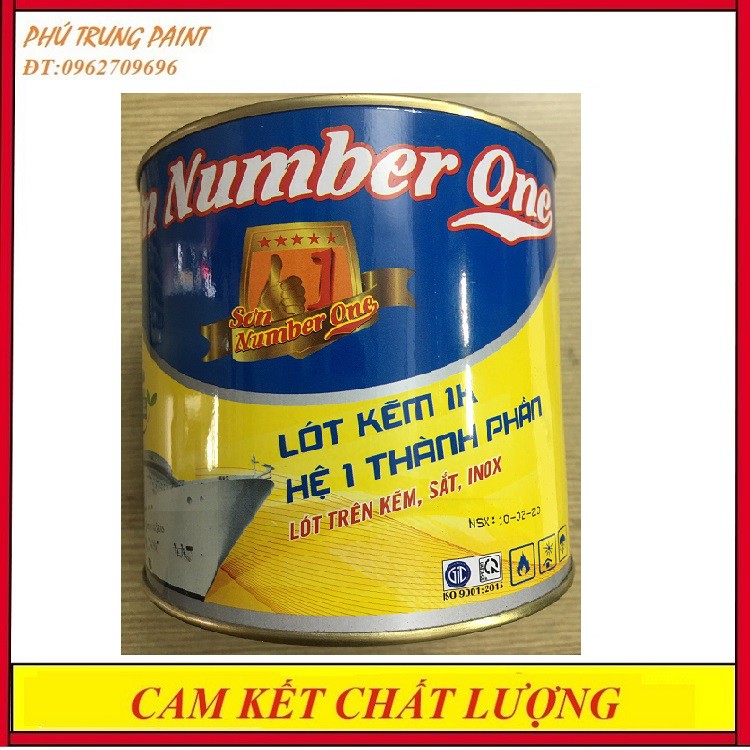 Sơn lót mạ kẽm Number One 800ml