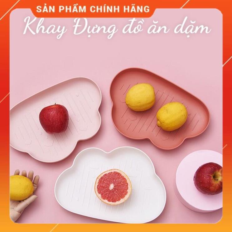 Khay đựng đồ ăn dặm Hình Đám Mây bằng Lúa Mạch an toàn cho bé - 𝐃𝟐𝟏