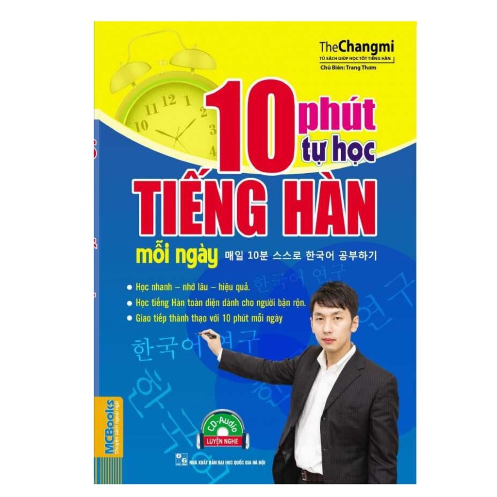 Sách - 10 phút tự học tiếng hàn mỗi ngày