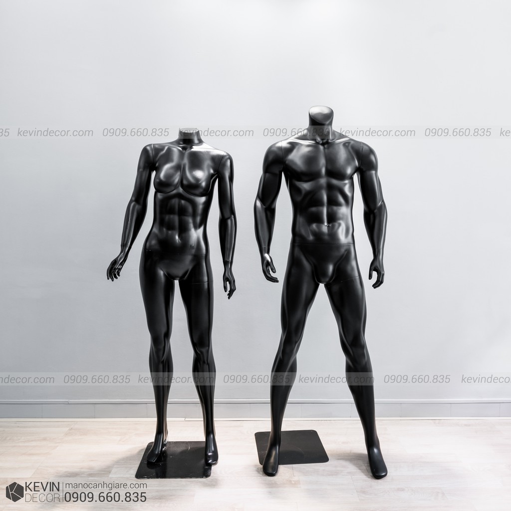 Manocanh Tượng Thể Thao Đen (Nam/Nữ)