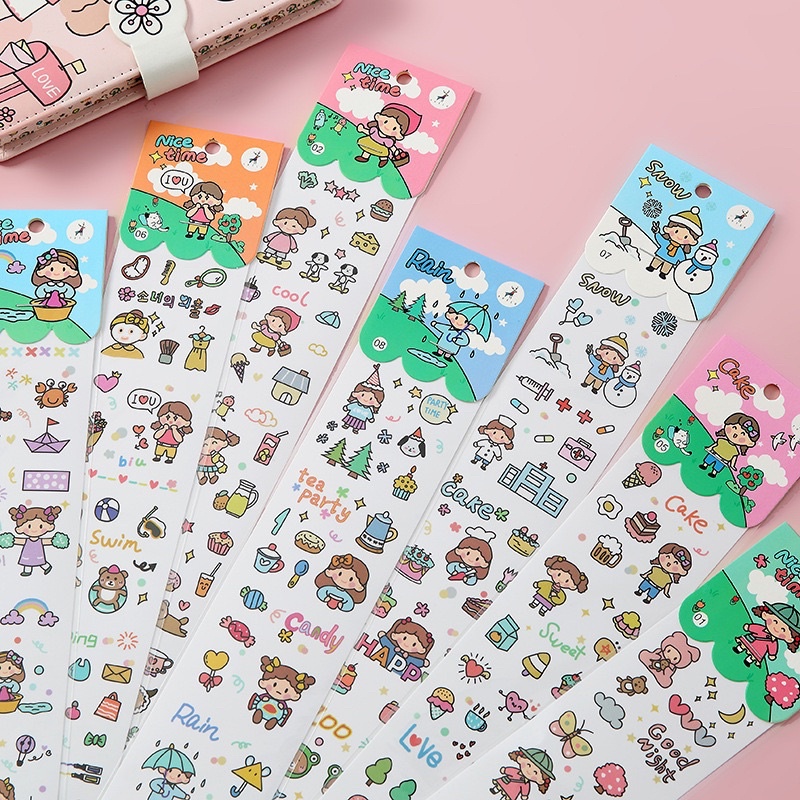 Sticker Cô Bé Và Thời Tiết