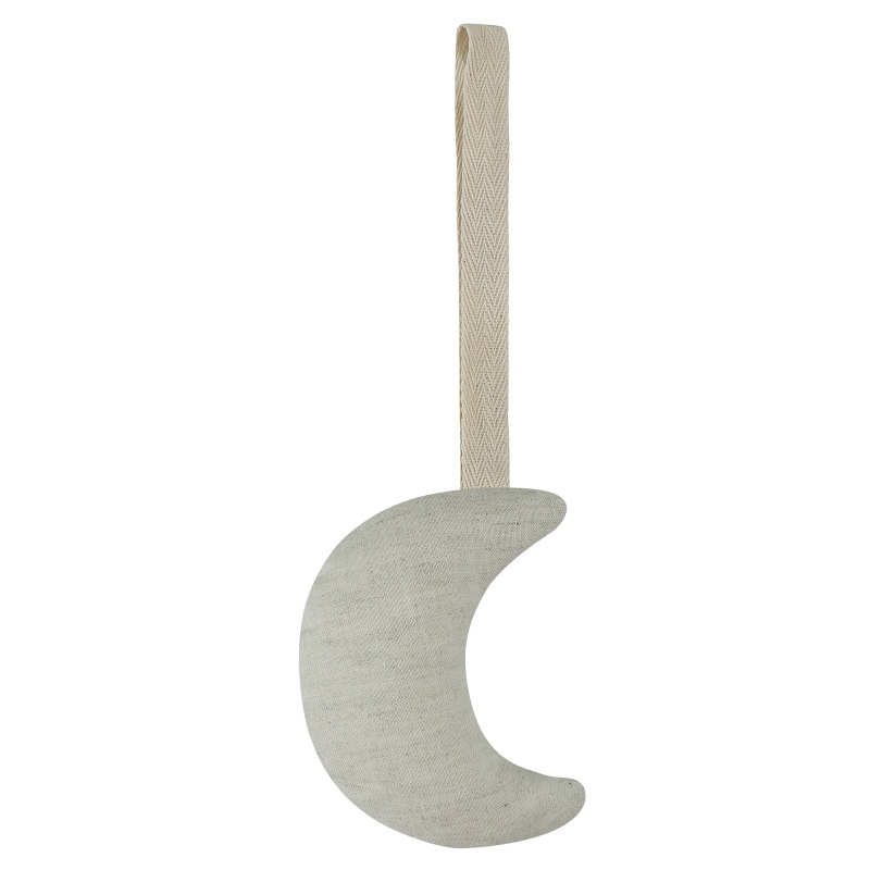 Dây Kẹp Núm Vú Giả Bằng Cotton Mềm Hình Mặt Trăng Trang Trí Cho Bé Sơ Sinh