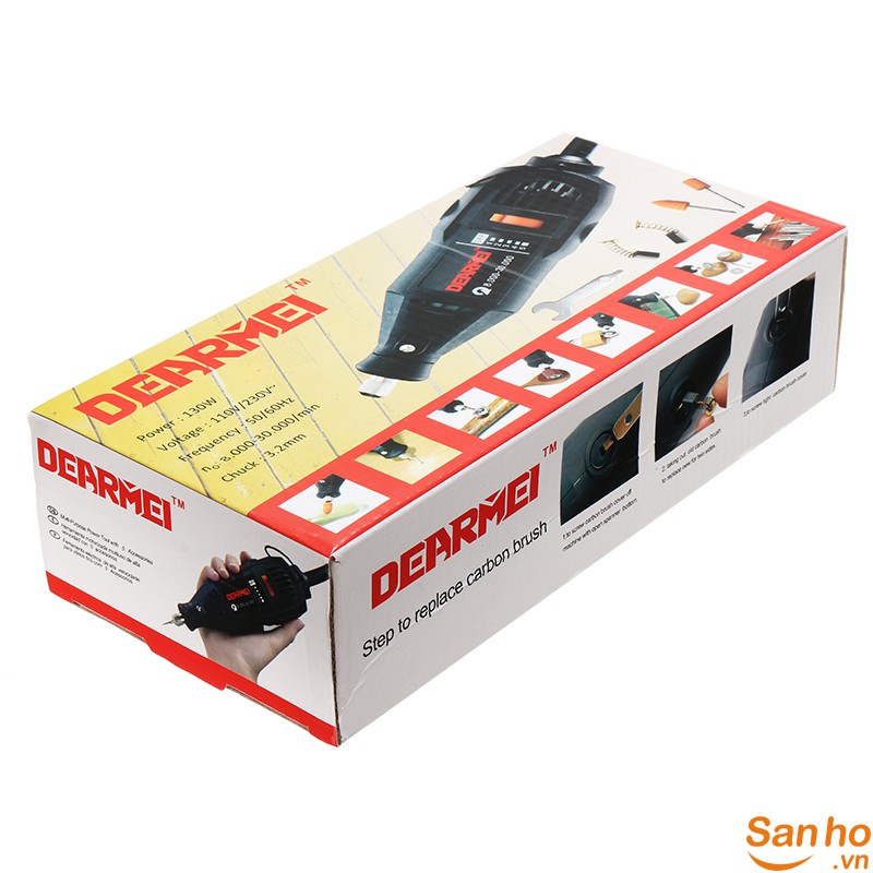 Máy mài điện 220v DEARMEI có 5 cấp độ mài