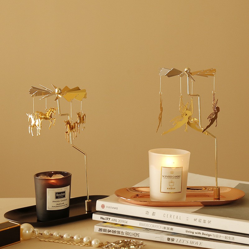 Phụ Kiện Nến Thơm Khay Nến Thơm Trang Trí Chong Chóng Xoay - Phụ Kiện Chơi Nến Yakoo Candle, Decor Phòng Cực Đẹp