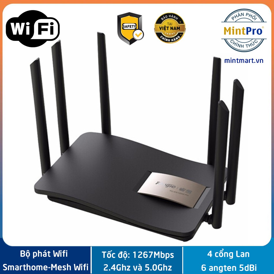 Bộ phát WiFi Ruijie RG-EW1200 Pro Dual-band AC1300 MU-MIMO hỗ trợ Mesh