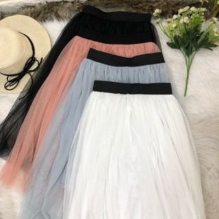 Chân váy tutu lưới kèm hình thật