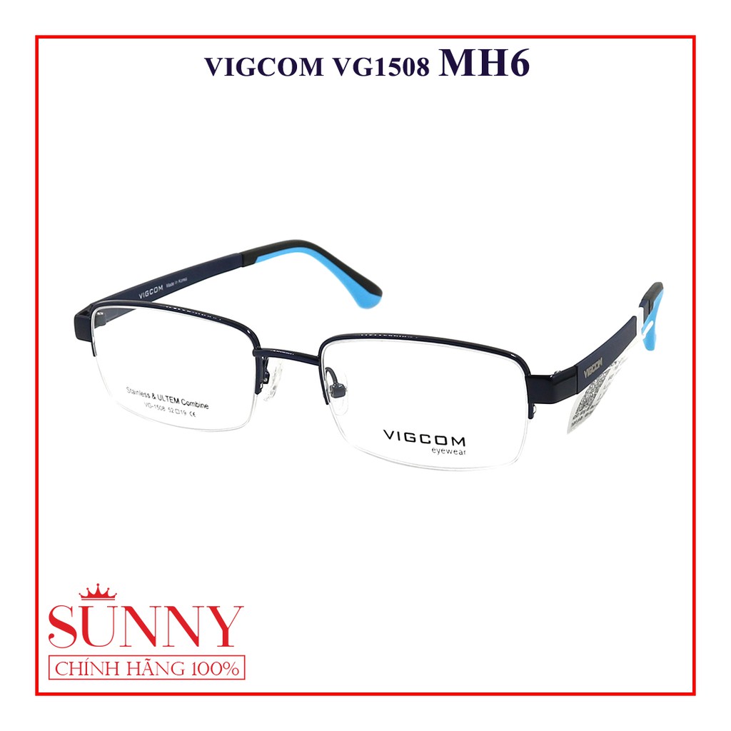 Gọng kính Vigcom VG1508 nhiều màu, thiết kế dễ đeo bảo vệ mắt