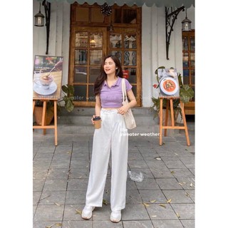 💃 Áo Croptop Nữ Cổ Bẻ 4 Màu So Hot - 710