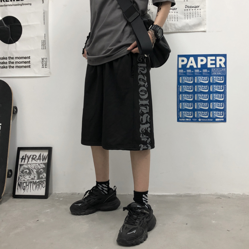 [QUÀ TẶNG LÀ  ĐÔI TẤT BẠN NHÉ] Quần short nam unisex ống rộng siêu hot 2021, quần đùi nam mặc nhà, đi chơi màu đen | BigBuy360 - bigbuy360.vn