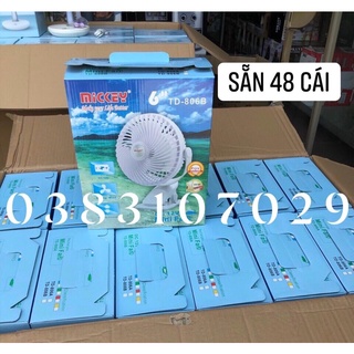 Chính hãng mộ lố 10 cái quạt tích điện mickey, pin 4800