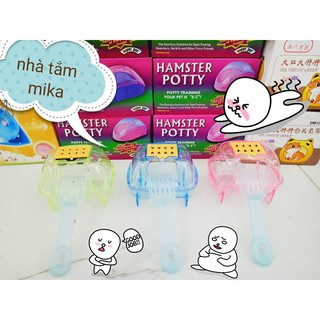 Nhà tắm mika có muỗng cho hamster