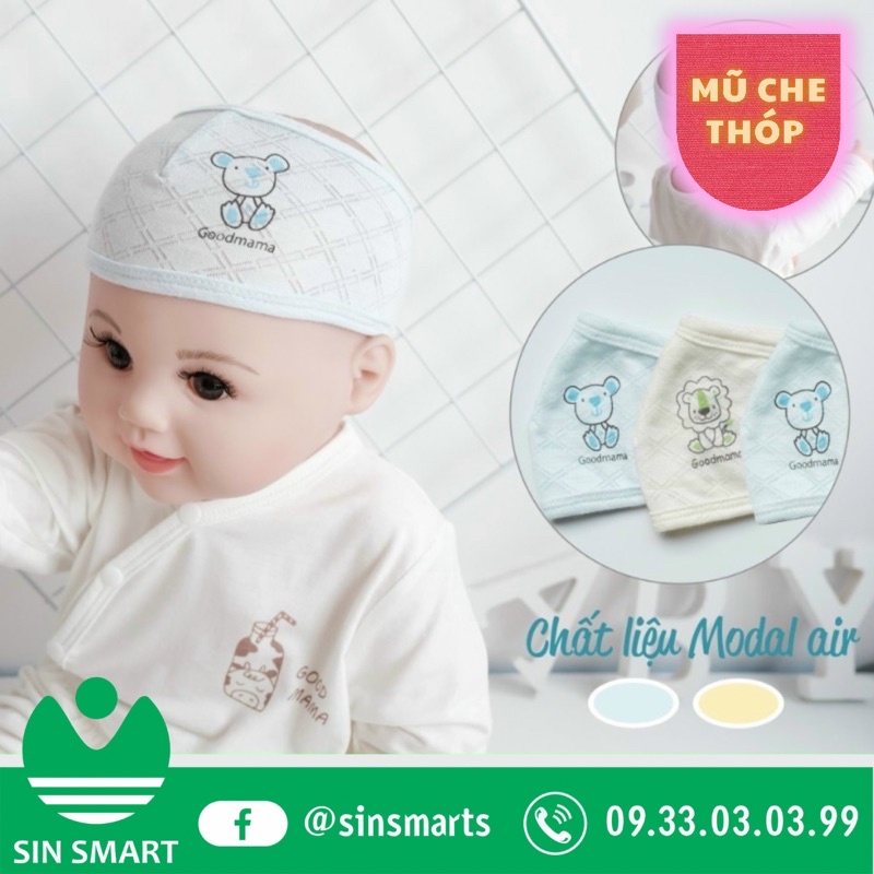 Mũ che thóp vải MODAL thoáng khí GOODMAMA