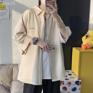 Áo sơ mi ngắn tay mới năm 2021, nam, phong cách Hồng Kông, thiết kế Nhật Bản, nửa tay, hợp thời trang, đa năng, khoác dụ