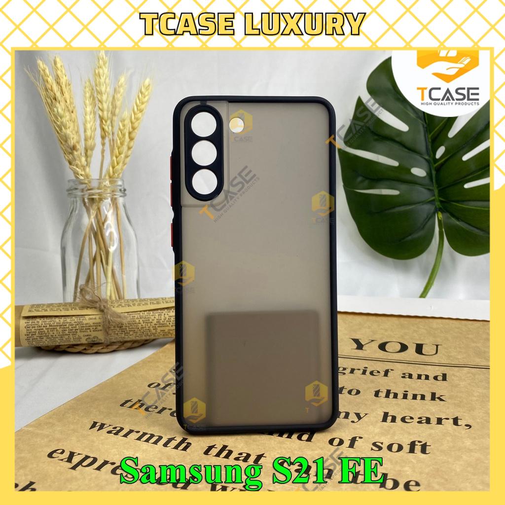 Ốp lưng Samsung Galaxy S21 FE - Ốp lưng nhám chống sốc bảo vệ camera