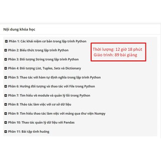 Khóa Học Công Nghệ Thông Tin - Lập Trình Python Từ Zero - Hero