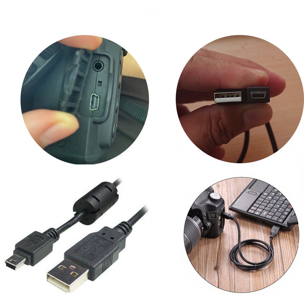 Cáp kết nối máy ảnh Canon với máy tính, laptop