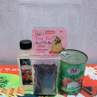 Set Trà Vải Tự Pha Siêu Ngon 5-7 Ly