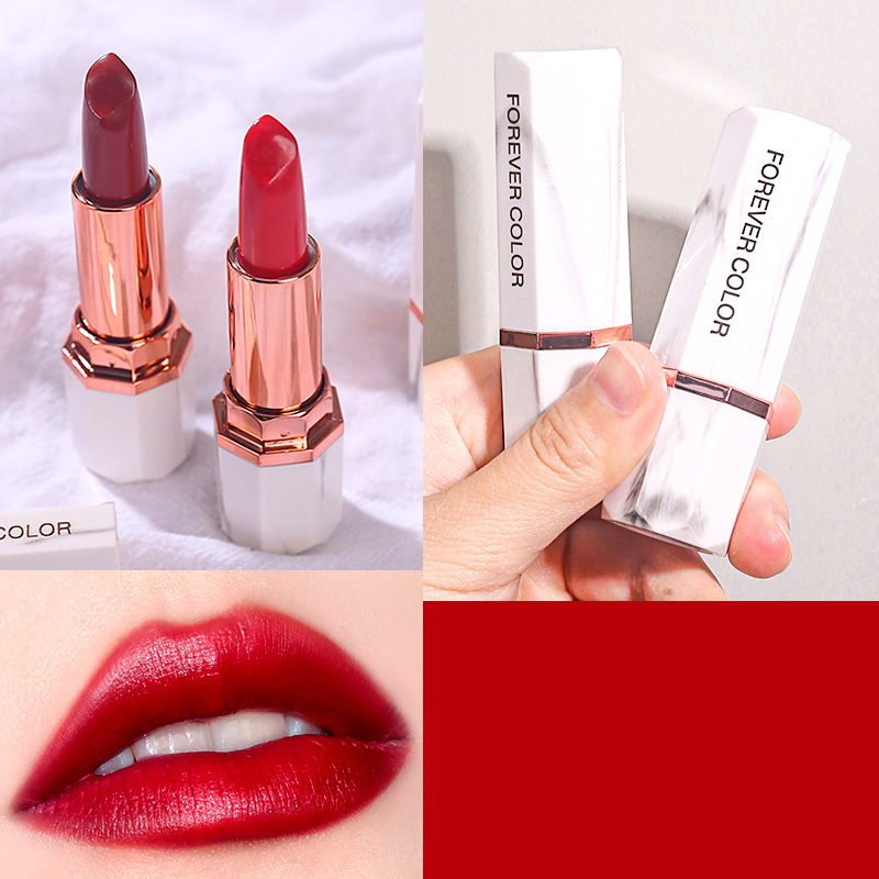 (Hàng Mới Về) Son Lì Dưỡng Ẩm Chống Nước Lâu Phai Thiết Kế Vỏ Son Họa Tiết Cẩm Thạch Thời Trang | BigBuy360 - bigbuy360.vn