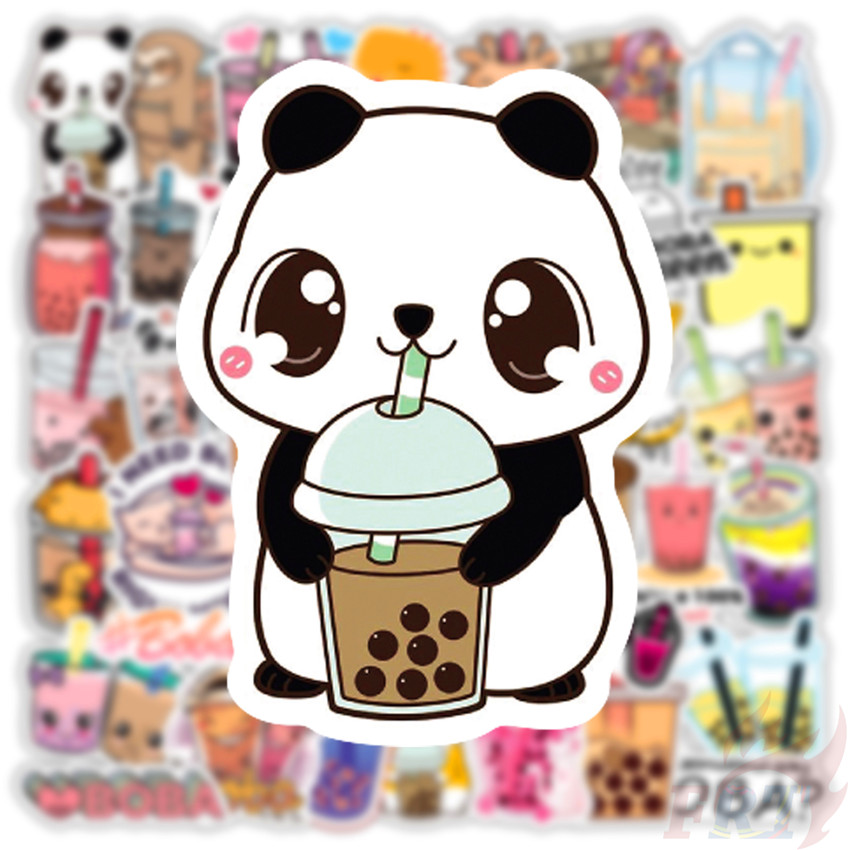 ❉ I Love Drinking Series 01 Pearl Milk Tea Stickers ❉ 50Pcs/Set DIY Fashion Luggage Laptop Skateboard Doodle Decals Stickers