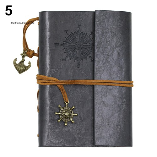 Quyển nhật ký bằng da dây cột phong cách cổ điển nghệ thuật