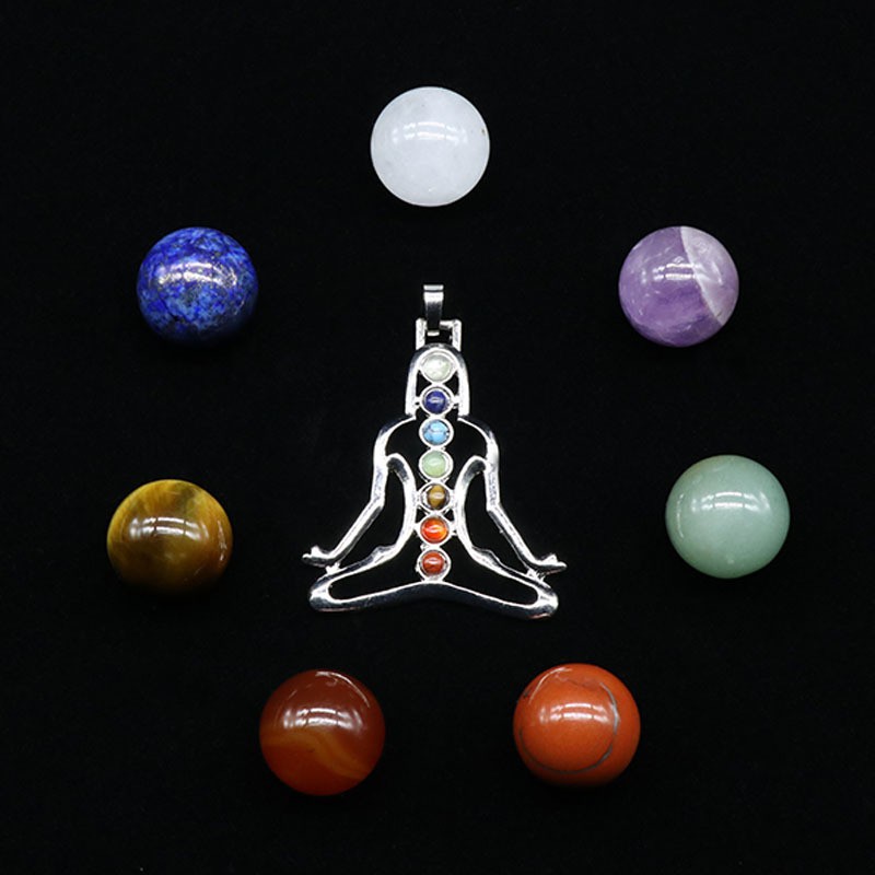 Hộp Combo 7 Viên Đá Phong Thủy Chakra và Chakela