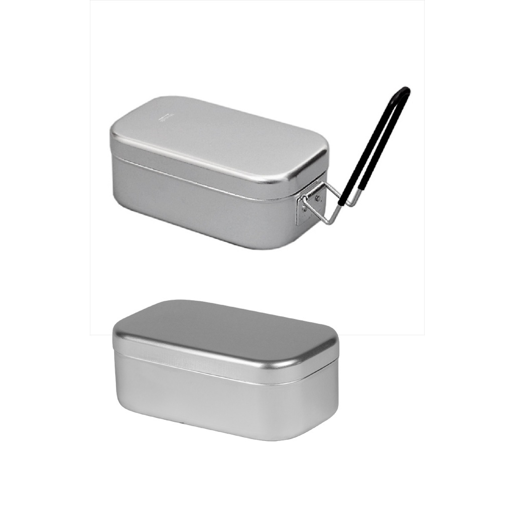 HỘP NHÔM KIÊM NỒI NẤU ĐA NĂNG TRANGIA MESS TIN 500210 - 500212 | HỘP NHÔM TRANGIA CÓ TAY CẦM