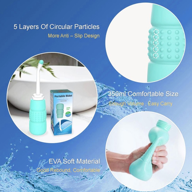 1 Bộ Vòi Xịt Nước Vệ Sinh Cầm Tay Dạng Nhấn Tiện Dụng