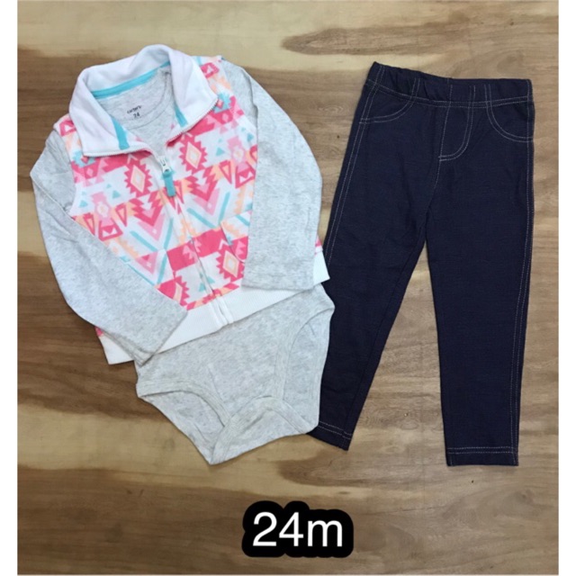 Set 3 Carter bé gái hàng xuất (24m)