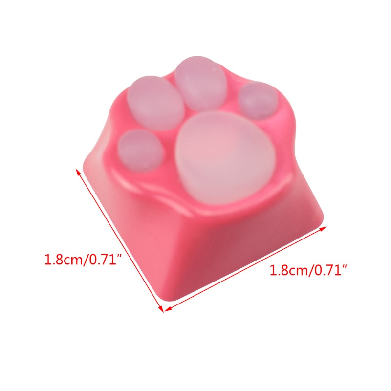 Nút Bàn Phím Cơ Bằng Kim Loại Hình Chân Mèo Dễ Thương Cho Công Tắc Cherry Mx