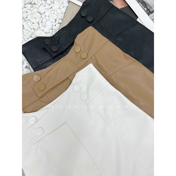 CHÂN VÁY DA DÁNG A KHUY CẠP CAO QUẢNG CHÂU MS17267