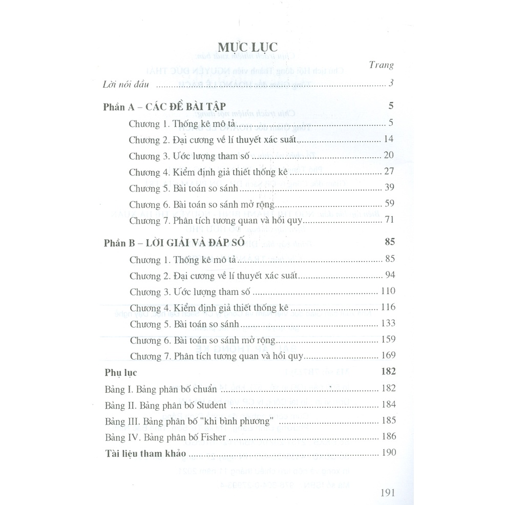 Sách - Bài Tập Thống Kê