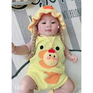 Mũ có tóc giả cho bé hình con vịt