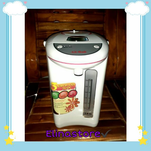 ✔ BÌNH THỦY ĐIỆN GALI -5038A 3.8 lít 750W