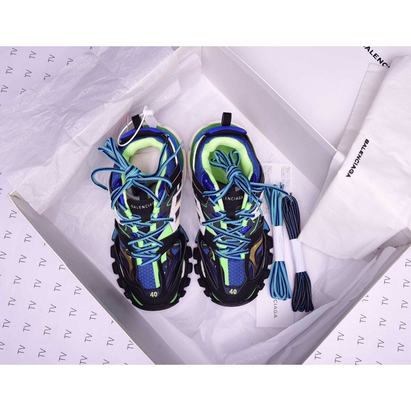 Giày thể thao Balen track 3.0 xanh đen (ảnh chụp thật tại shop, đủ phụ kiện)