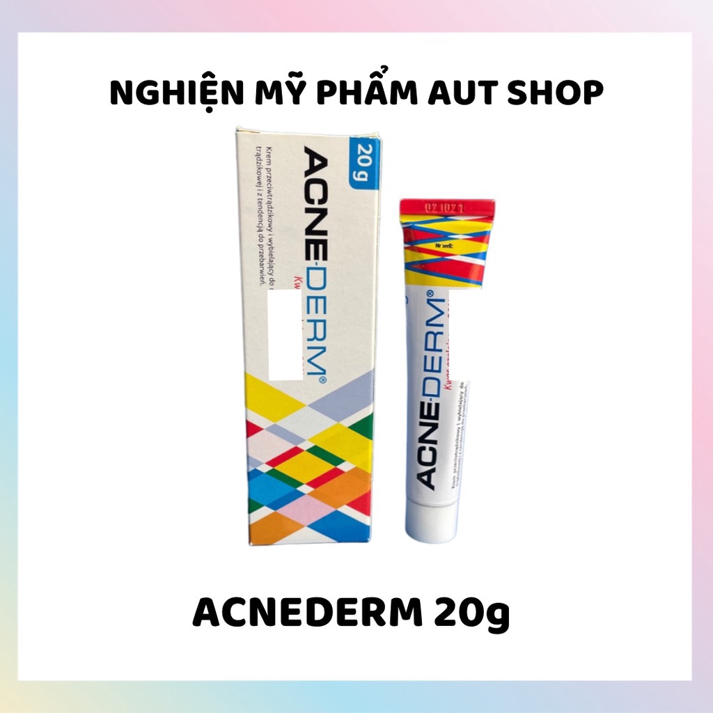 Acne Derm Kem giảm mụn Acnederm Azelaic Aicd 20% làm trắng da 20g
